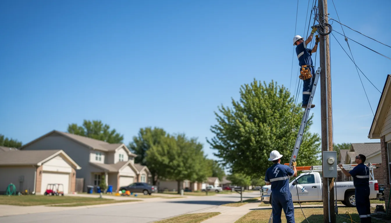 Residential electrician providing installation services in Forest Home, AL